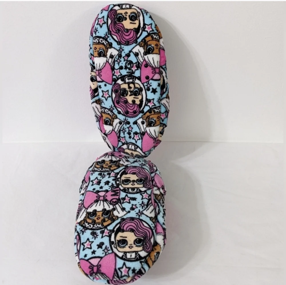 NWT Girls L.O.L. Surprise! Fuzzy Baba Slipper Socks , Size: S/M, Shoe Size: 8-13